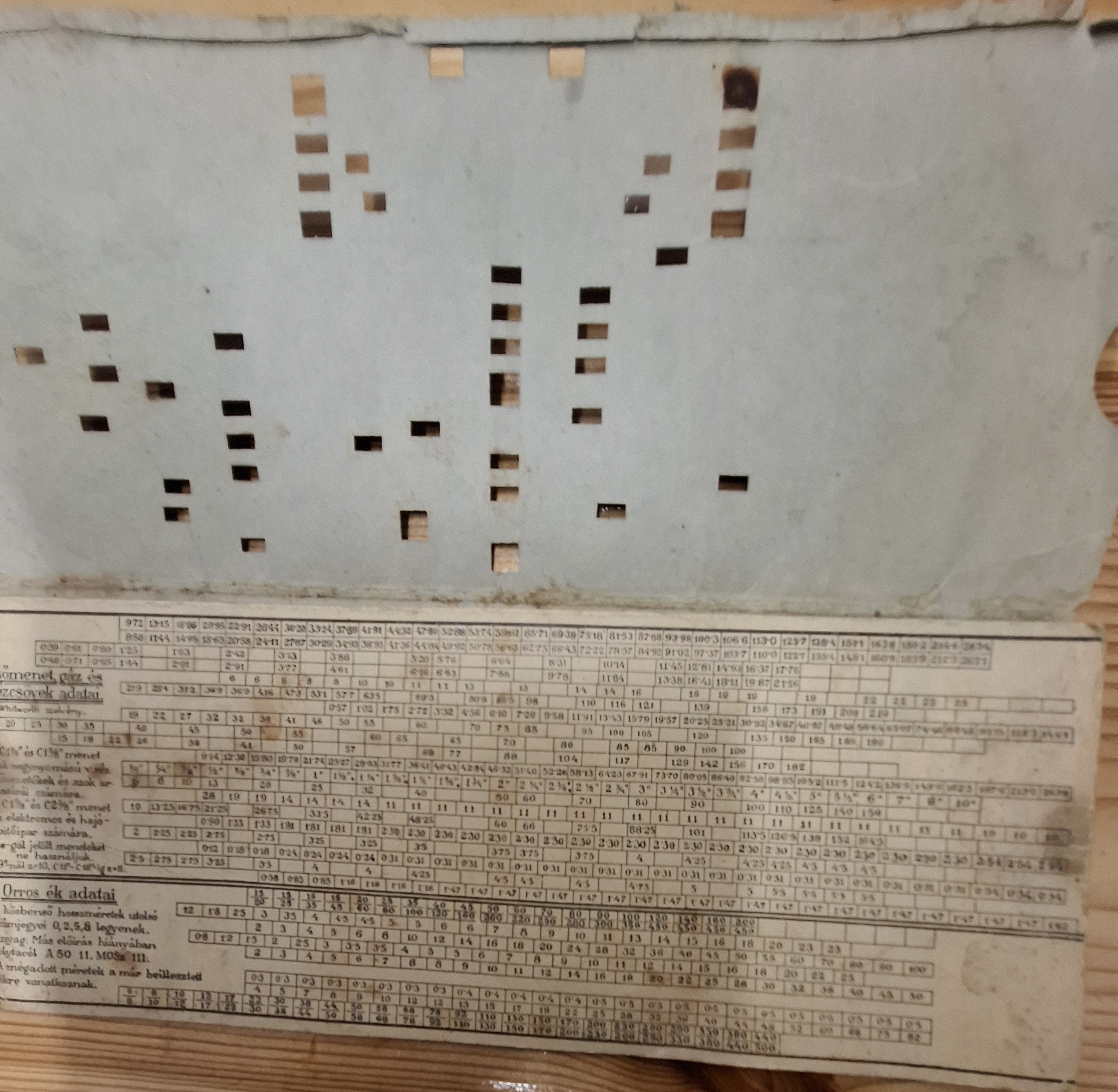 מדריך טכני לתעשינים (סרגל חישוב מקרטון) Femiparosok szamara 